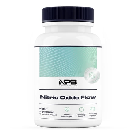Nature's Pure Blend Nitric Oxide Supplements for Men – L-Arginine L-Citrulline – Heart Support & Flow Circulation Booster – 1500MG L Arginine and L Citrulline, Preworkout, Bodybuilding