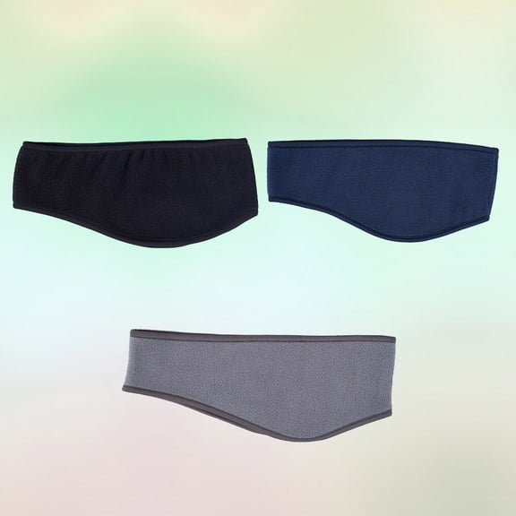 Phenofice 3Pcs Black Cloth Sports Ear Muffs for Men and Women in Cold Weather