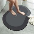thumbnail image 3 of Alfombrilla de baño de diatomita Fernando ovalado Negro S, 3 of 7