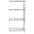thumbnail image 1 of Wire Shelving Add-On Kit Chrome - 14 x 42 x 63 in., 1 of 1
