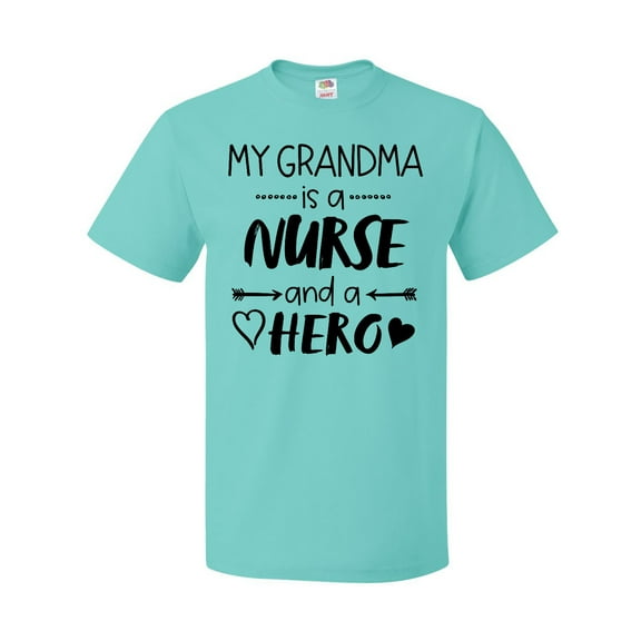 Inktastic My Grandma is a Nurse and a Hero T-Shirt