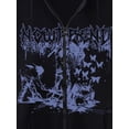 thumbnail image 3 of hirigin Women Hooded Coat, Long Sleeve Butterfly Print Pockets Zipper Fall Spring Street Casual Coat, S-M-L-XL-XXL, 3 of 4