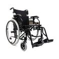 thumbnail image 1 of Silla de ruedas ultraligera Karman Healthcare LT-K5 de 12,7 kg con reposapiés extraíble y apoyabrazos abatible, color negro, asiento de 45,7 x 43,2 cm, 1 of 4