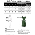 thumbnail image 4 of Vestidos Off Shoulder para Mujeres Vestido Campesino de Verano Verde Verde 2XL, 4 of 5