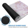 thumbnail image 6 of 31.5x11.8in Pink Gold Marble Mouse Pad - Large Desk Mat & Laptop Protector for Cute Pink Office Accessories, 6 of 7