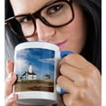 thumbnail image 2 of 3drose, Usa, Washington, Sequim, Dungeness Spit. Dungeness Spit Lighthouse., 11oz Two-tone Blue Mug, 2 of 6