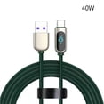 thumbnail image 2 of Sidaley Línea de datos de aleación portátil 5A antioxidante 1,2 m pantalla Digital 480Mbps tableta banco de energía carga rápida cable de nailon Teléfono y Comunicación Verde 40W Tipo 1, 2 of 6
