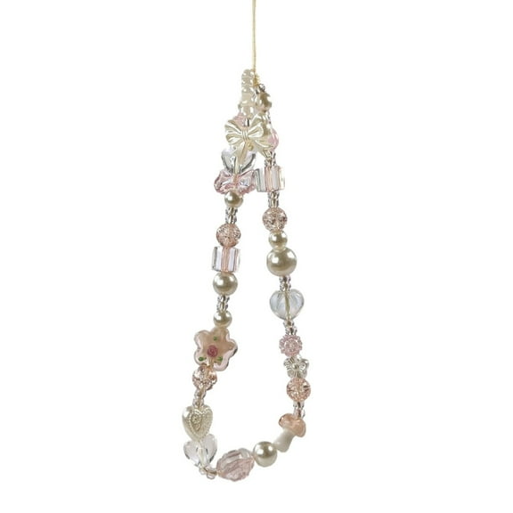 AOOOWER Versatile Acrylic Mobile Strap Beaded Phone Chain as Wristband or Bracelet