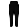 thumbnail image 5 of REALiKUN Women's Capri Yoga Pants High Waisted Soft Workout Running Ribbed Seamless Cross Over Leggings, 5 of 7