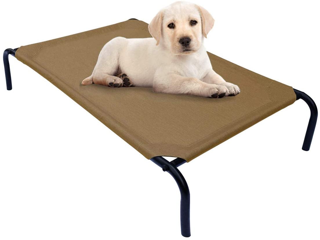 PHYEX Heavy Duty Steel-Framed Portable Elevated Pet Bed Elevated Cooling Pet Cot