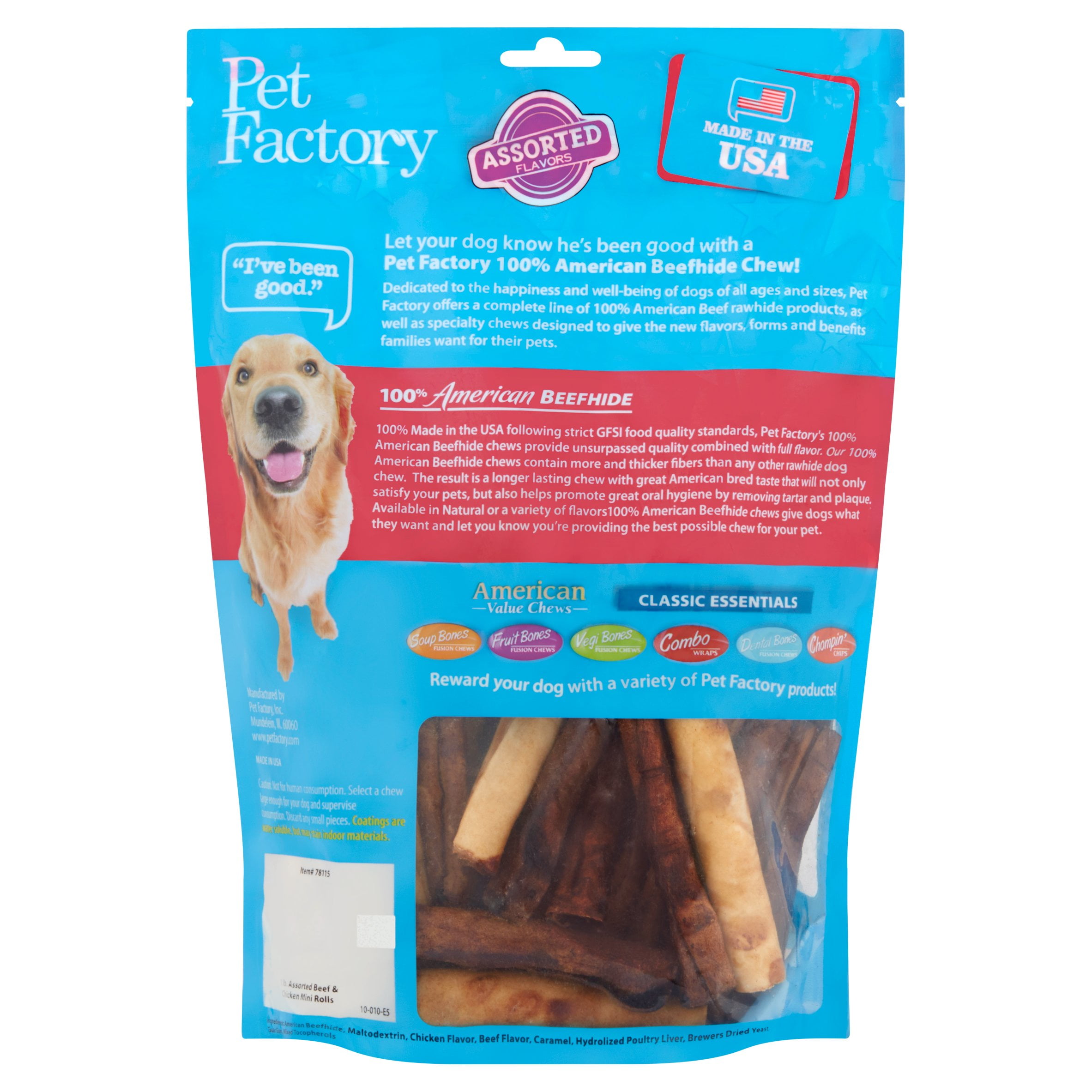 american beefhide dog chews