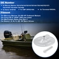 thumbnail image 2 of Boat Motor Trim Tab Anode W/ Bolt For Mercury Mariner 35-300 HP Outboard Motors for mercruiser Alpha One Gen 2 For Bravo I, II, III Stern Drives, Zinc Anode 76214/762142/18-6016A, 2 of 7