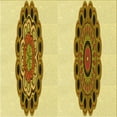 thumbnail image 1 of Ahgly Company Machine Washable Indoor Square Transitional Dark Bisque Brown Area Rugs, 6' Square, 1 of 7