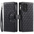 thumbnail image 3 of Crossbody for Samsung Galaxy A23 4G Wallet Phone Case with Card Slots Zipper Pocket, Soft Elegant PU Leather Flip Stand Lanyard Wrist Strap Purse Cover for Samsung Galaxy A23 4G Women Girls, Black, 3 of 11