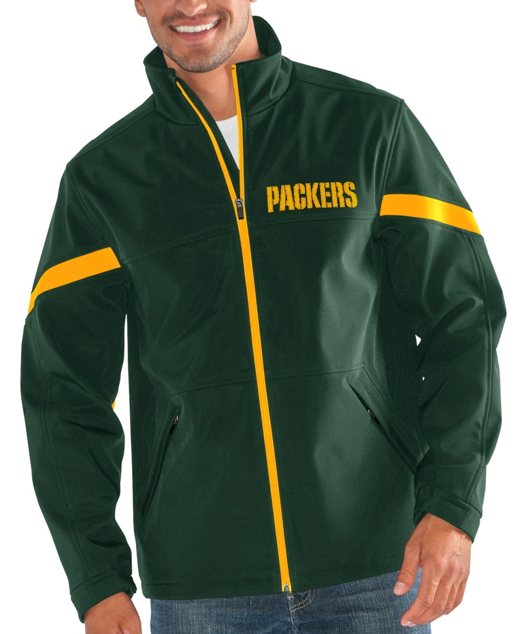 Green Bay Packers NFL G-III "The Franchise" Full Zip Premium Soft Shell Jacket by G-III Sports