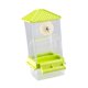 thumbnail image 5 of Accesorios de jaula de alimentación de jaulas de aves resistentes estacionamiento de alimentación de colgación automática transparente para pájaros Verde, 5 of 8