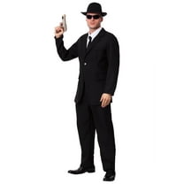 Mens Black Suit Costume