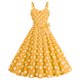 thumbnail image 1 of WILLBEST Vestido Casual Para Mujer, Sin Mangas, Cuello En V, Estampado De Lunares A Cuadros, Vestido Vintage De Retazos, Fiesta, Con Cremallera, Vestidos De Vuelo, 1 of 3