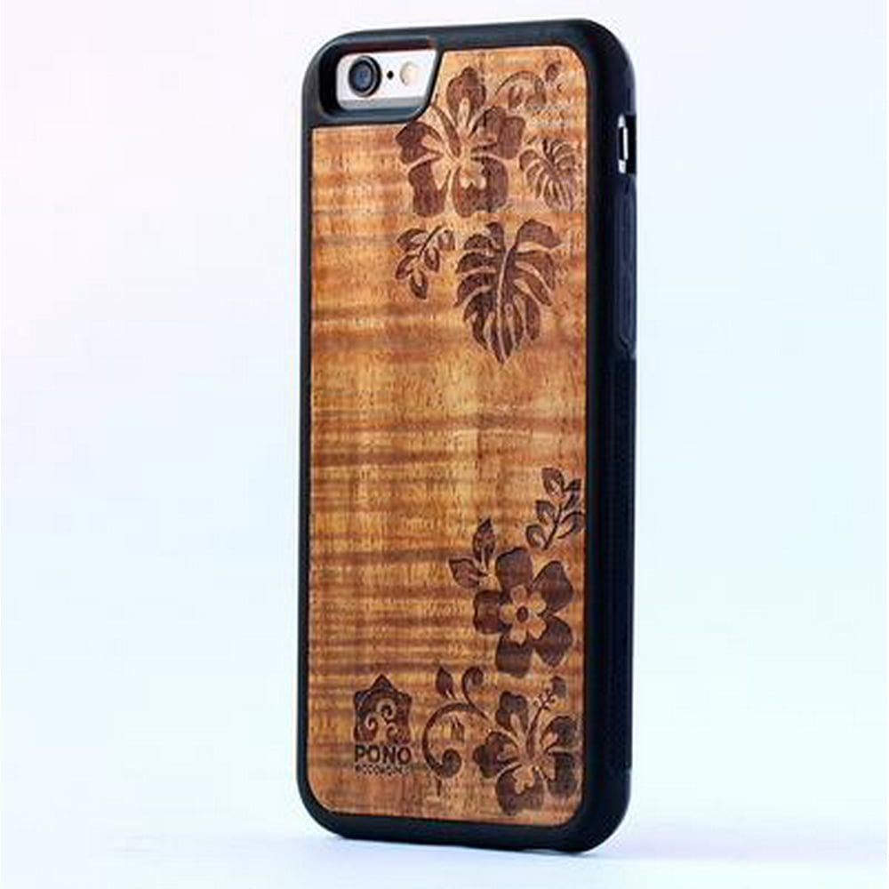 Sonix Pono Woodworks Hawaiian Koa Wood Pono Flowers Apple iPhone7 Case