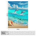 thumbnail image 4 of nygtbtfer Ocean Themed Blanket Beach Throw Blanket for Bed Couch, Printed Fleece Blanket Throw Size Sherpa Blanket Cute Plush Blanket,Breathable Cozy White, 4 of 6