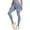 Light Blue, variant on Mnuaqn High Waisted Yoga Pants for Women Running Workout Mesh Leggings Side Pockets Squat Proof Tummy Control Coffee for Size M