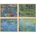 thumbnail image 2 of PixonSign Framed Wall Art Claude Monet Water Lily Landscapes Prints, Set of 4 Nature Wilderness Classic Fine Arts, Vintage Country/Farmhouse Colorful Posters for Home Decor -, 2 of 5
