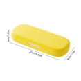 thumbnail image 3 of KKOUHVY Pencil Case, Large Capacity Hard Plastic Pencil Storage Box, Solid Color Pencils Box for Pens Crayons Office Studying Supplies, Yellow, 3 of 8