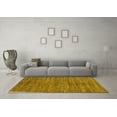 thumbnail image 3 of Ahgly Company Machine Washable Indoor Rectangle Abstract Yellow Modern Area Rugs, 7' x 10', 3 of 4