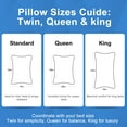 thumbnail image 7 of 20 x 28 in. Hypoallergenic Blue Edged 100% Cotton Queen Hotel Pillow, Easy Care-Queen, 2-Pack, 7 of 7