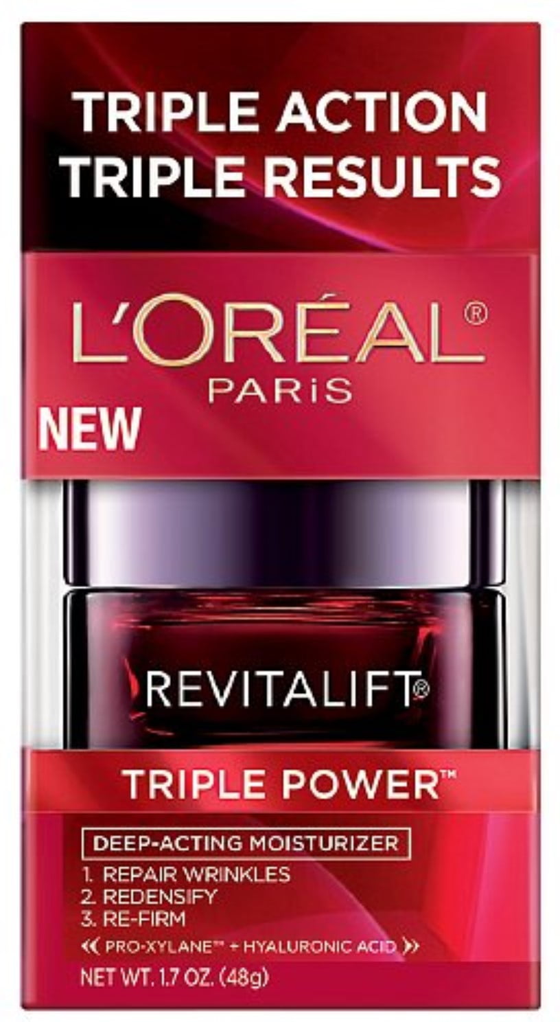 L Oreal Revitalift Moisturizer Ingredients L'Oreal RevitaLift Triple Power Intensive Anti-Aging Moisturizer 1.70