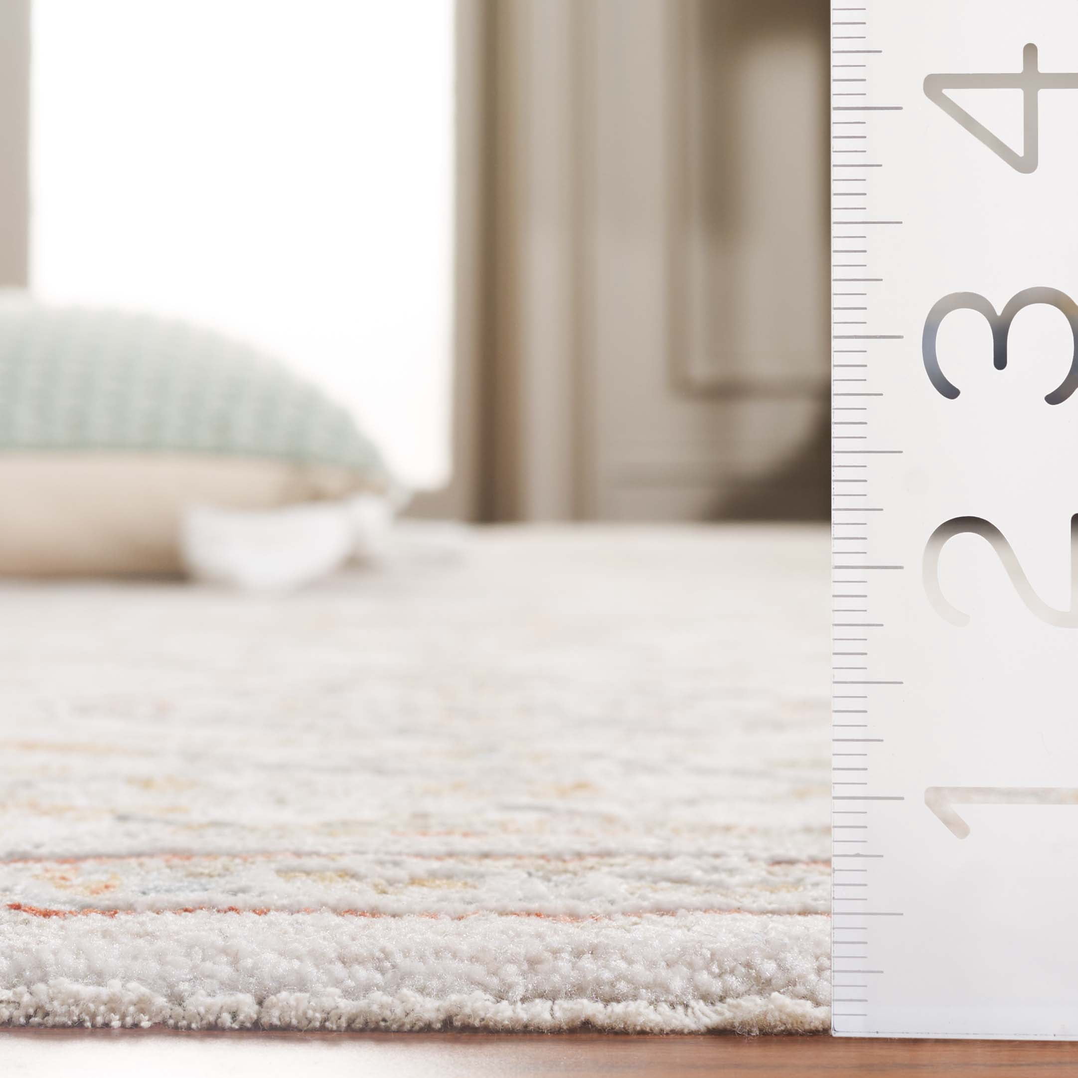 SAFAVIEH Culture Verity Abstract Area Rug, Ivory/Rust, 8' x 10'