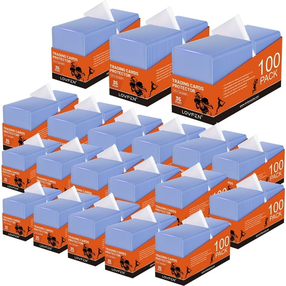 LOVFEN 4000 top loaders, 3" X 4" penny card cases, baseball football, standard trade suitable for sports and collectible cards - durable, transparent storage and display cases