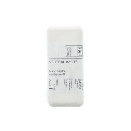 UPC: 0836943001084 | R&F Handmade Paints Encaustic Paint Cake 104ml Neutral White