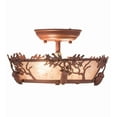 thumbnail image 5 of Meyda Tiffany 188635 Oak Leaf And Acorn 2 Light 11" Wide Semi-Flush Ceiling Fixture -, 5 of 7