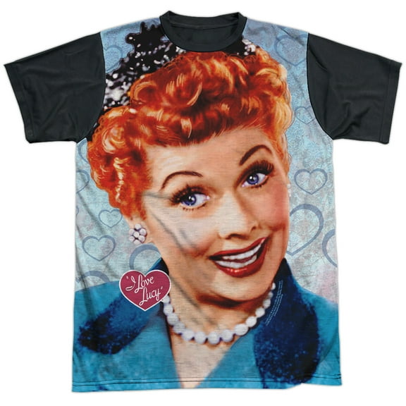 I Love Lucy - Smile - Short Sleeve Black Back Shirt - X-Large