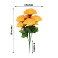 thumbnail image 3 of Efavormart 12 Bushes | Orange Artificial Silk Chrysanthemum Flower Bouquets, 3 of 10