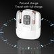 thumbnail image 4 of 2 Pack Wireless Earbuds Digital LED Display Independent Connection Low Latency Bluetooth 5.4 Headphones Earphones for Couple Two Person White, 4 of 4