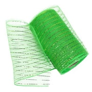 Frehsky craft supplies Poly Mesh Ribbon With Metallic Foil Each Roll For Wreaths Swags Bows Wrapping And Decorating
