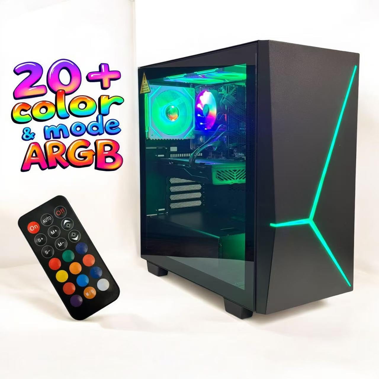 Foxtec Gaming PC Desktop, Intel Core i7 up to 3.9GHz, 16GB