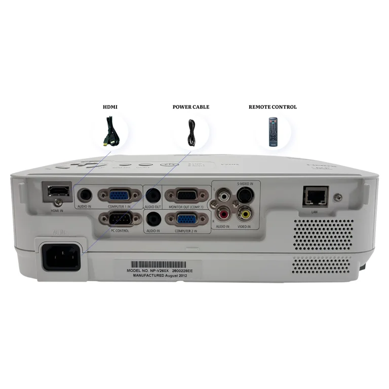 Pre-Owned NEC V260X DLP Projector 2600 Lumens NP-V260X 1080i 3D