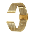 thumbnail image 2 of QUETO 12-24mm Quick Release Stainless Steel Watch Mesh Strap, Gold, 2 of 7