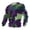 Multicolor#1, variant on Men's Waffle Knit Pullover Colorblock Plaid Long Sleeve Shirts Vintage Crewneck Casual T-Shirt Loose Lightweight Aztec Graphic Tees Multicolor 5XL