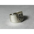 thumbnail image 6 of Heaven Crafts Spiral Ring Sterling Silver 925 Chunky Wide Band Ring For Women, 6 of 6