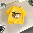 thumbnail image 2 of WMQPNNS Shirts for Girl Casual Girls Tops Size 7 Short-Sleeved Tee Relaxed Fit Classic Crewneck Cotton Blouse Shirt Spring Summer Clothes(Size 7-8 Years, Yellow), 2 of 4