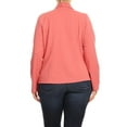 thumbnail image 4 of Women's Plus Size Casual Solid Long Sleeve Blazer Cardigan Jacket, 4 of 5