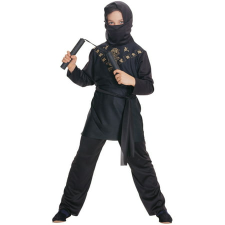 Deluxe Child Boys Sneaky Black Ninja Costume