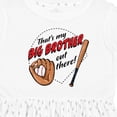 thumbnail image 4 of Inktastic That's My Big Brother out There- Baseball Girls Toddler Dress, 4 of 5