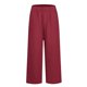 thumbnail image 4 of Pantalones casuales de bolsillo recto con cintura elástica suelta de color sólido a la moda para mujer vino/4XL, 4 of 7