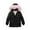 Black, variant on Boys Girls 𝗪aterproof Winter Coat 𝗙le𝐞ce-Lined Ski Jacket Kids Snow Coats Parka Hooded Zip Thick 5t Winter Coat Girls
