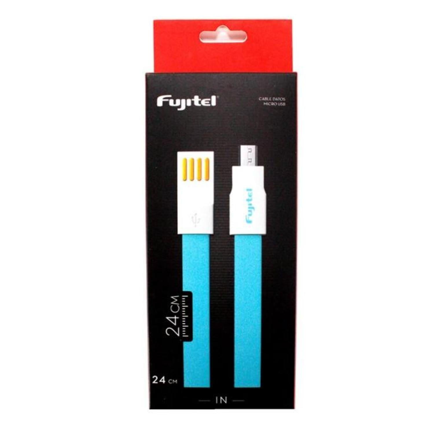 Cable Usb A Micro Usb / Imantado / 24Cms Plano / Azul